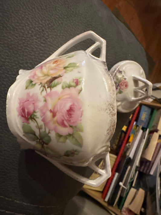 Made in Bavaria Rose Sugar Bowl