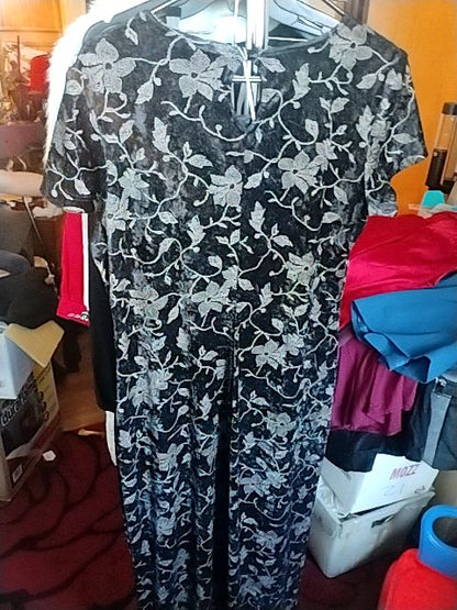 Black Velvet and tan No Boundaries No Boundaries dress, Large