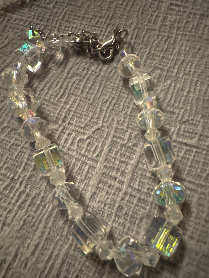 Clear Bracelet & Necklace set