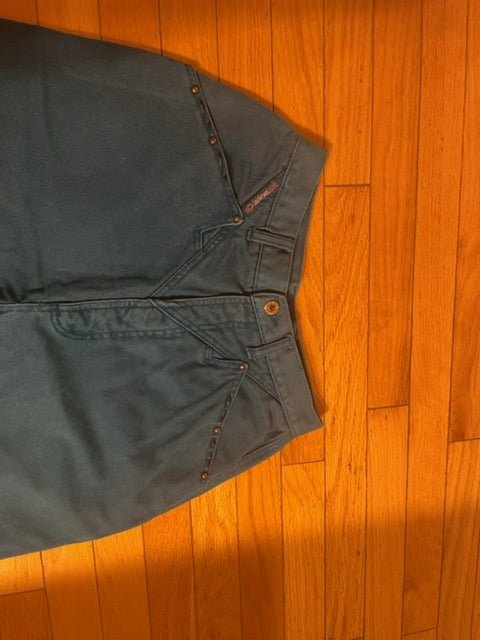 Vintage teal Blaze western jeans, S/M