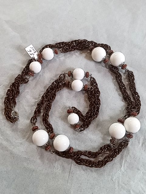 Brown  Long chain necklace