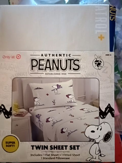 Franco/ Peanuts worldwide Peanuts twin sheet set