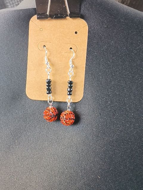 Basketball Dangle Earrings Jewelry