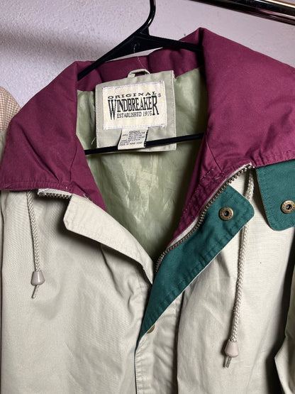 90s Khaki Original Windbreaker As-Is, L