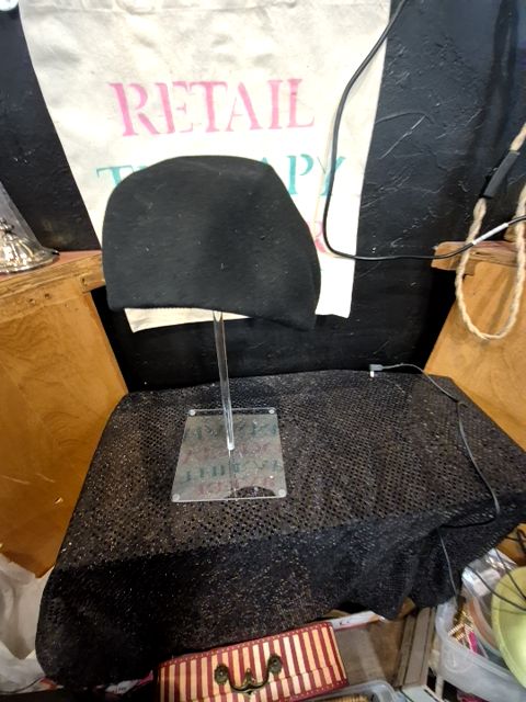Black Henry Pollak, Inc Black Felt Beret