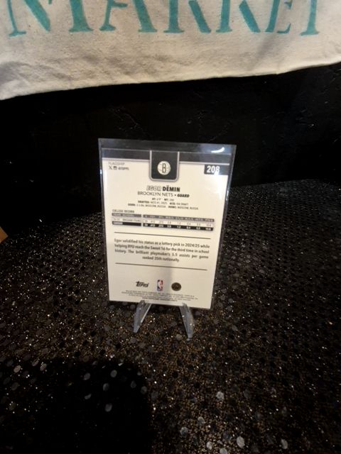 Topps 2025 Egor Dëmin Brooklyn Nets Trading Card