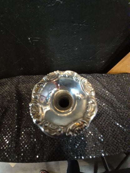 Baroque By Wallace 758 Silver Plated Bud Vase, 7"