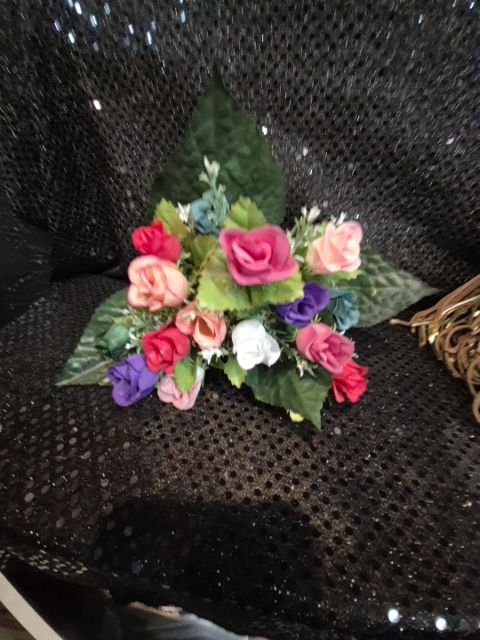 Colorful Faux Rose Flowers