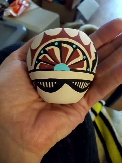Small chinaha  Jemez pot signed