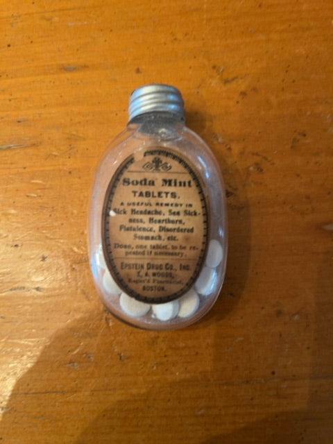 Vintage soda mint table bottle