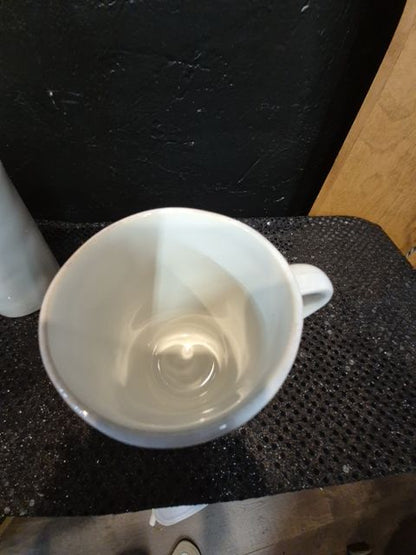 Cream Crate & Barrel Marin Dinnerware Mug, 4.5"