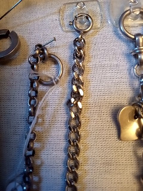 Basic men's Sterling silver charm bracelet