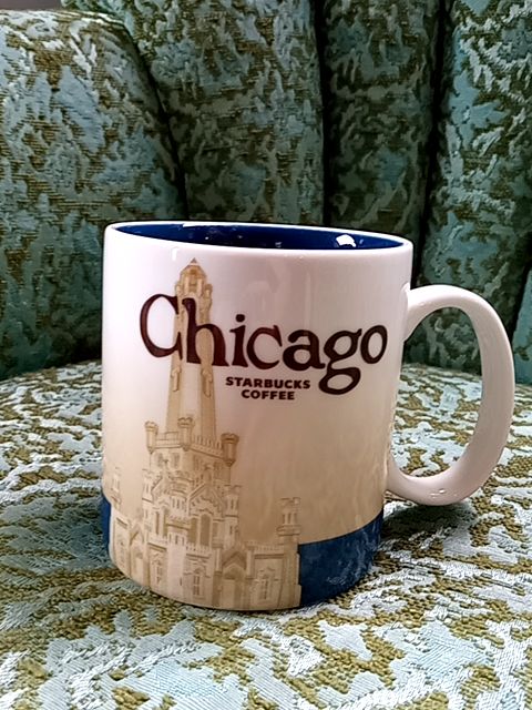 Blue Starbucks Chicago mug