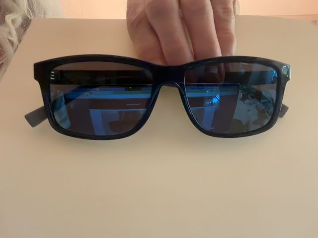 Blue Salvatore Ferragamo Sunglasses, 5 3/4 x 1 3/4