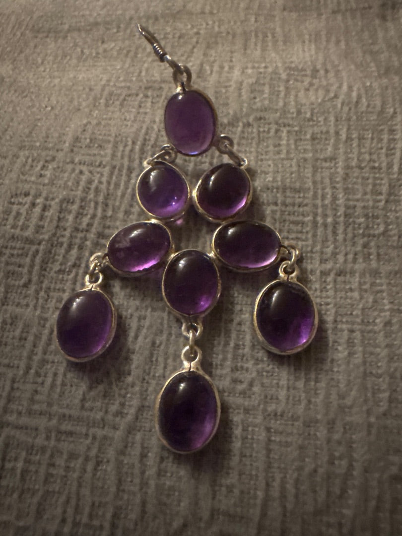 925 Amethyst Earrings
