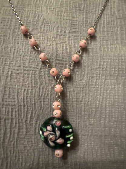 Silver, black, pink Unknown Jewelry