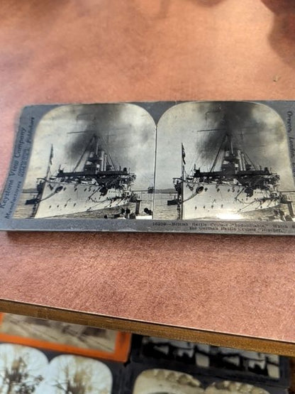 10 Stereograph Cards From World War II