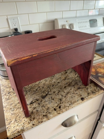 Red  Primitive stool