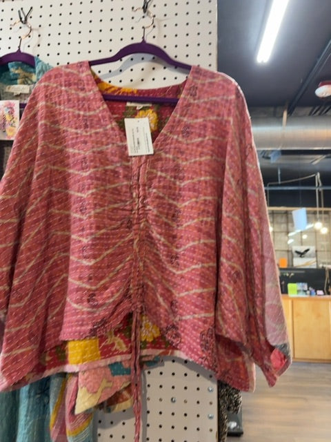 Kantha Reversible Butterfly Top