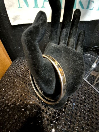 Black & Silvertone Laurana Bracelet, 2.75"