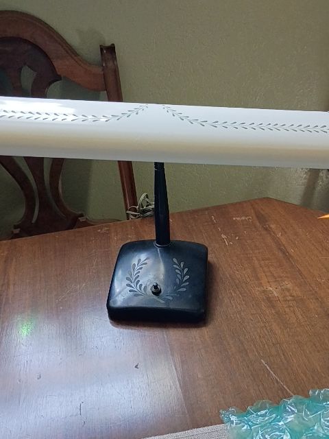 Vintage metal gooseneck lamp