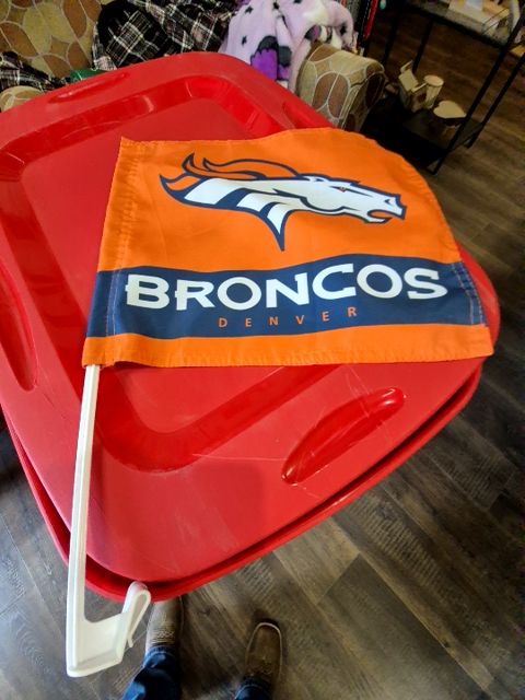 Bronco car flag
