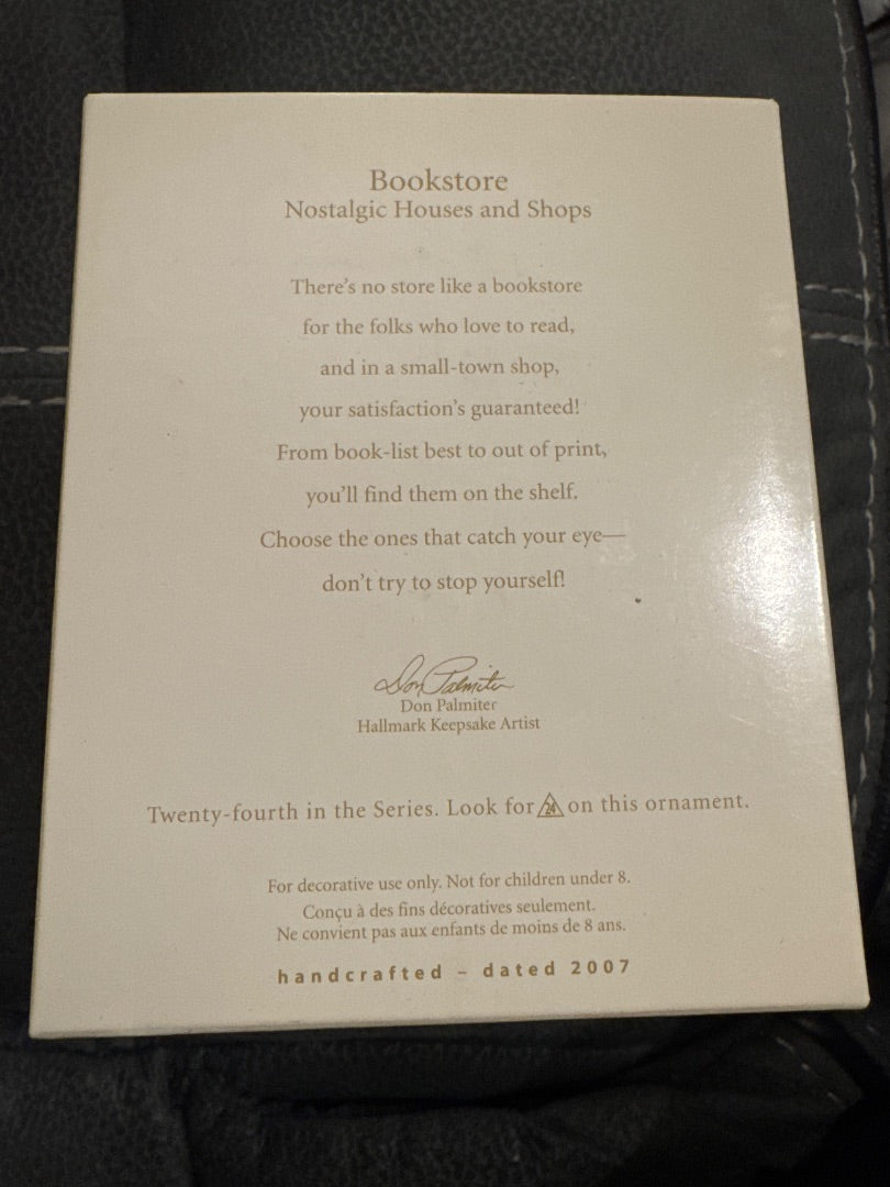 Bookstore hallmark keepsake ornament