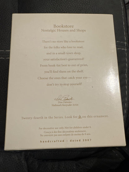 Bookstore hallmark keepsake ornament