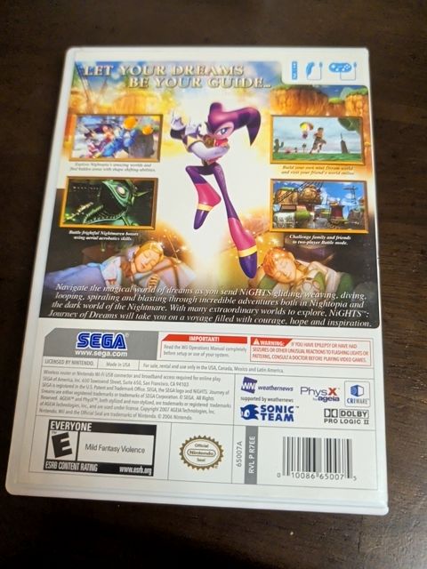 Nights Journey Of Dreams Wii