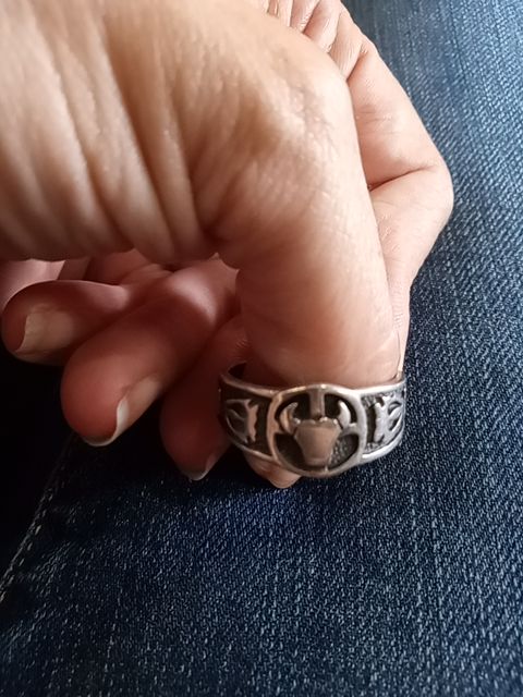 Sterling silver  Sterling silver men's ring, 13