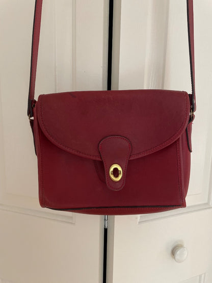 Vintage red leather purse (as-is)