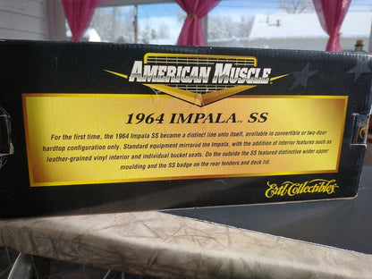 Silver Ertl 1964 Impala Ertl 1/18 Die Cast Silver, 1/18 scale