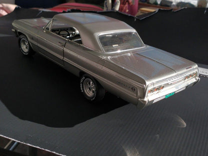 Silver Ertl 1964 Impala Ertl 1/18 Die Cast Silver, 1/18 scale