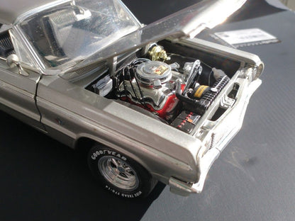 Silver Ertl 1964 Impala Ertl 1/18 Die Cast Silver, 1/18 scale