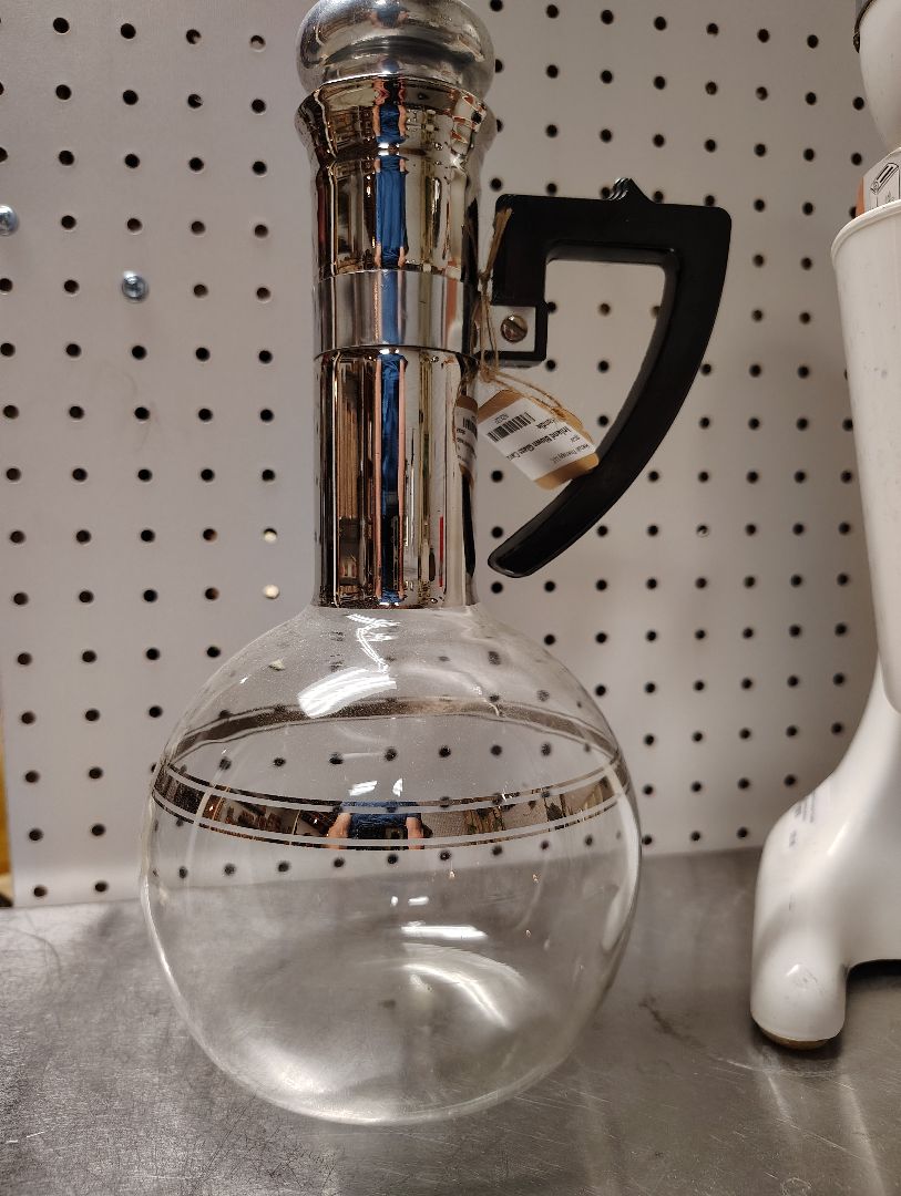 Inland Blown Glass Carafe Bakelite Handle