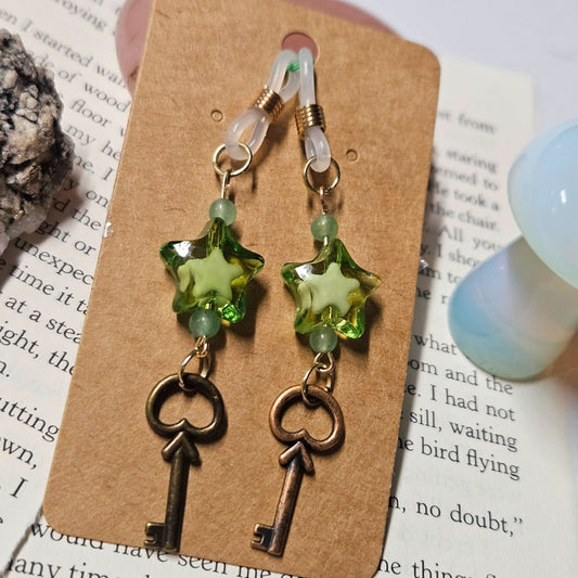 Star n key Glasses charm