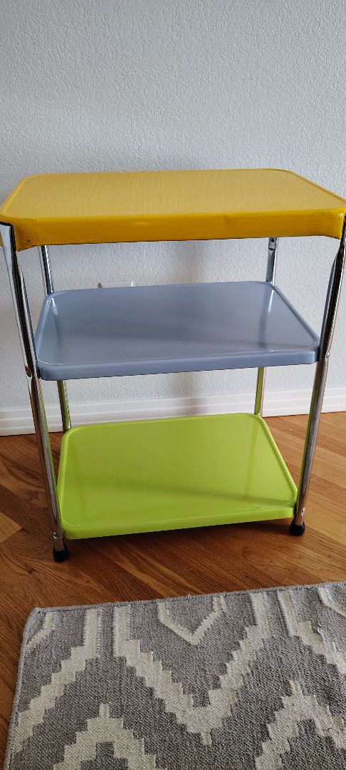 multi Copco Mid Century Kitchen cart, 16 deep, 22 wide,  28 tall