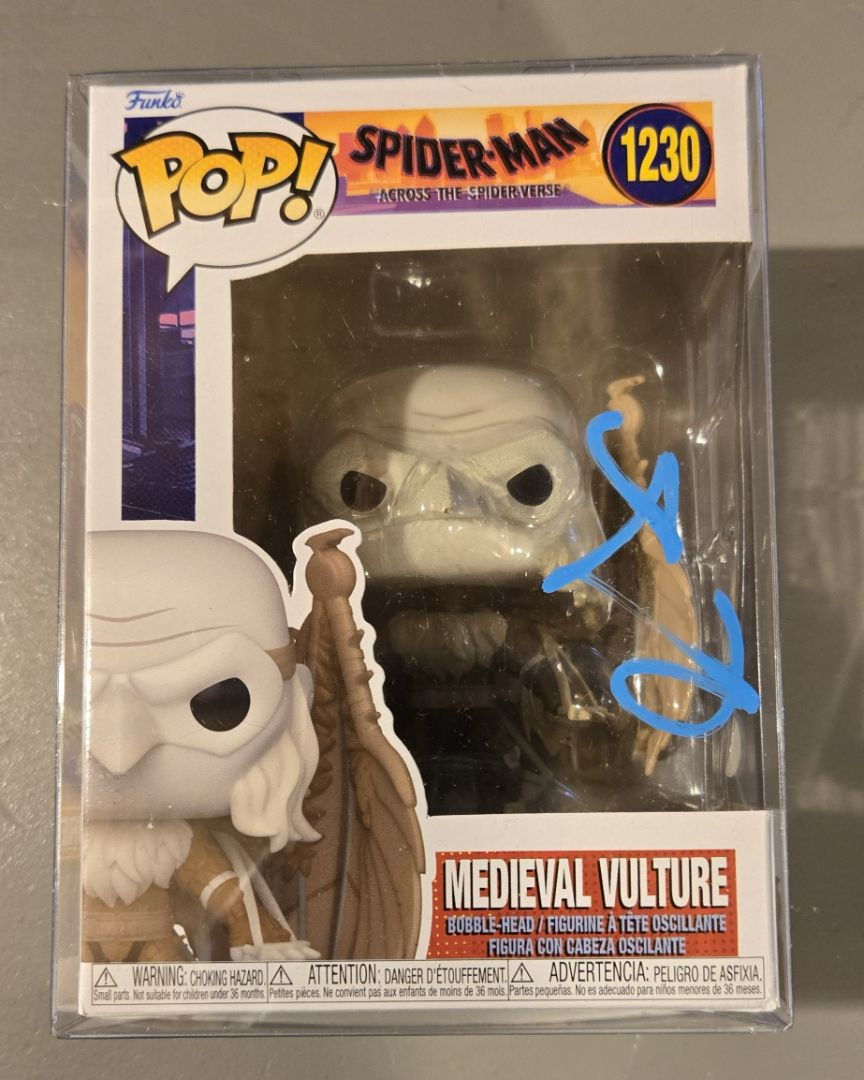 Medieval Vulture Funko Pop signed by Jorma Taccone