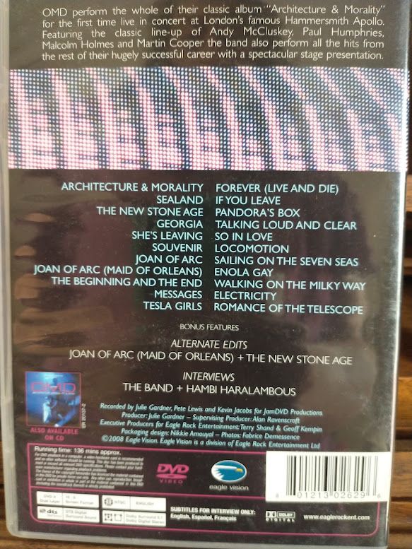 OMD Live Architecture and Morality DVD