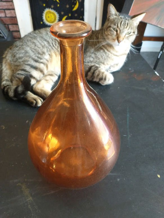 Orange Glass Vase