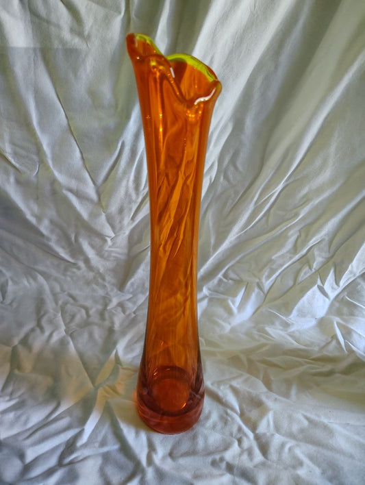 Orange  MCM  Imperial Vase, 16"