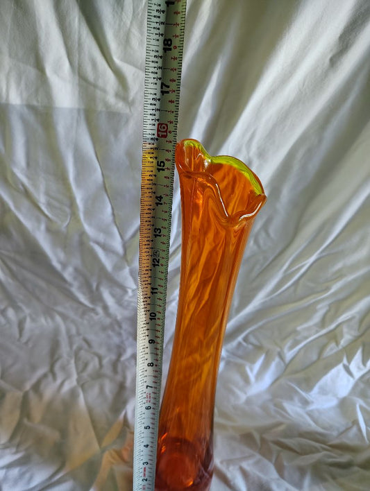 Orange  MCM  Imperial Vase, 16"