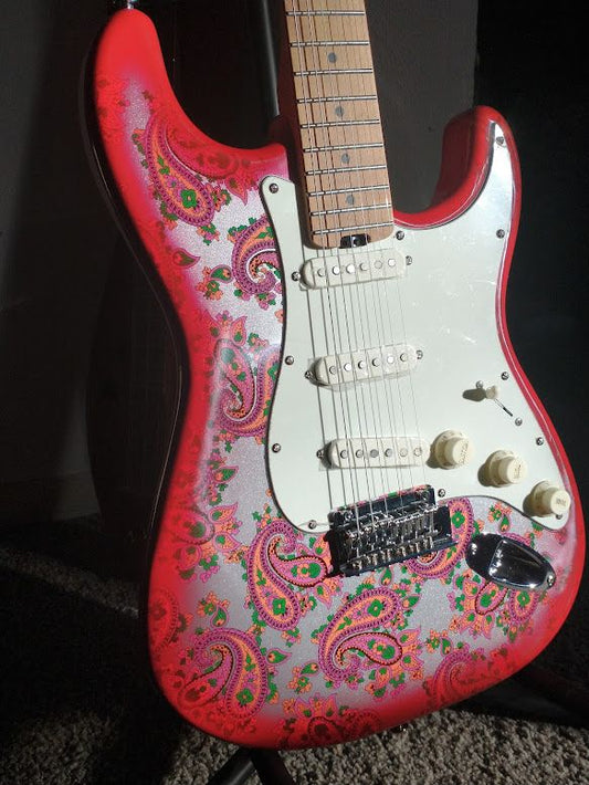 Red Paisley with Silver Mist Firefly Red Paisley Firefly Stratocaster