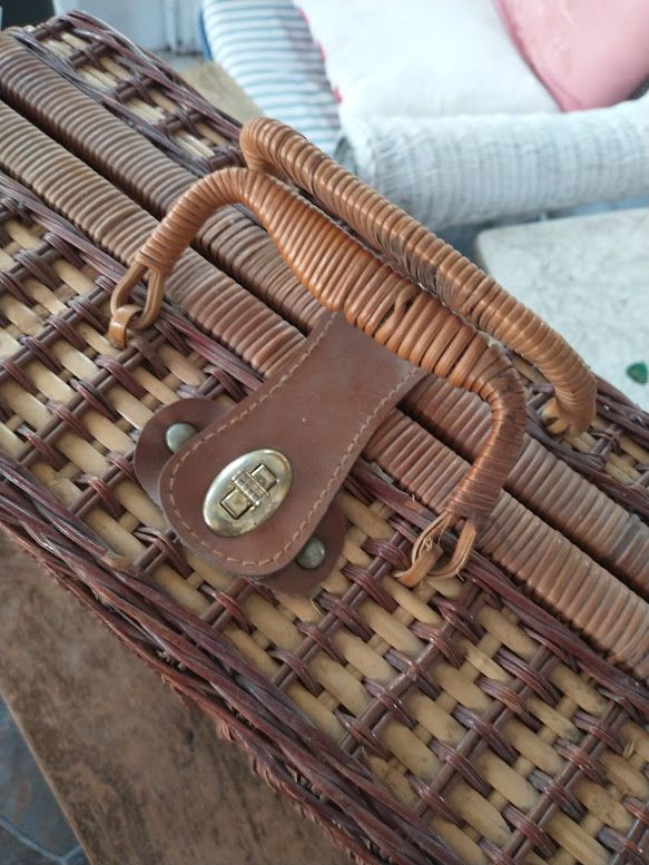 Wicker Picnic Basket - Vintage