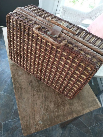 Wicker Picnic Basket - Vintage