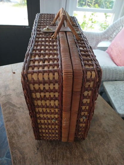 Wicker Picnic Basket - Vintage