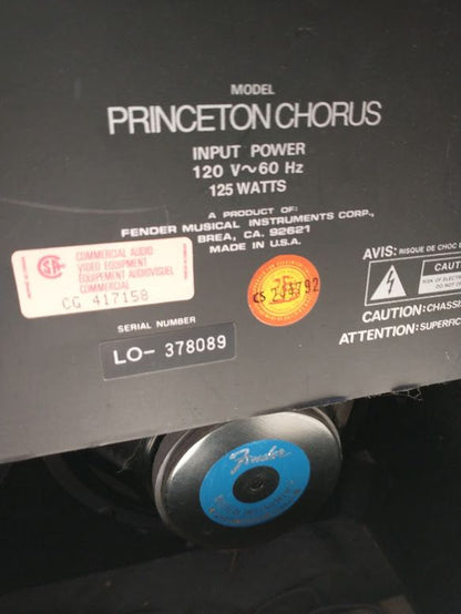 Fender Princeton Chorus Guitar Amp