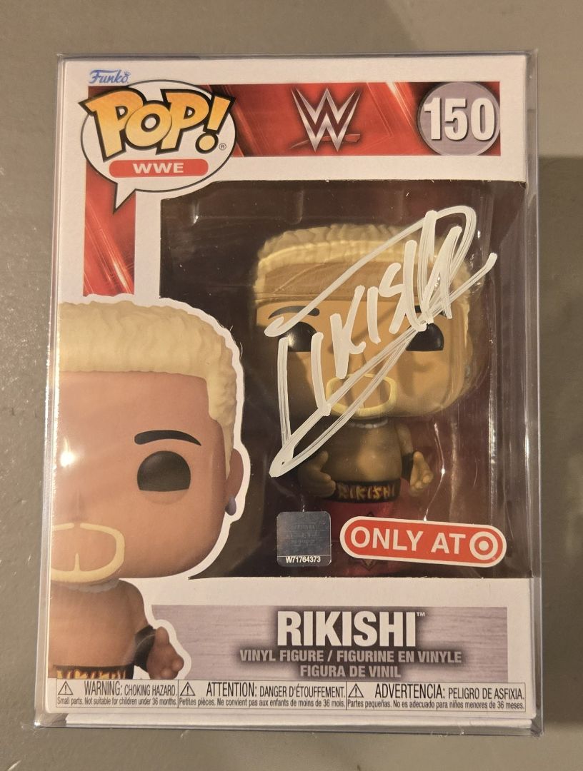 Rikishi Funko Pop signed by Rikishi