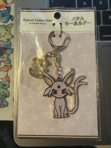 Purple and Silver Pokemon Pokemon Center Japan - Eievui Collection - Espeon Keychain
