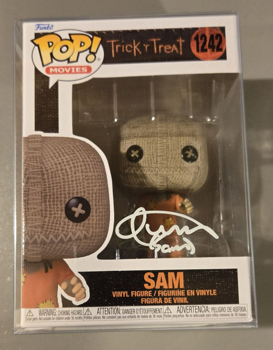 Sam Funko Pop signed by Quinn Lord